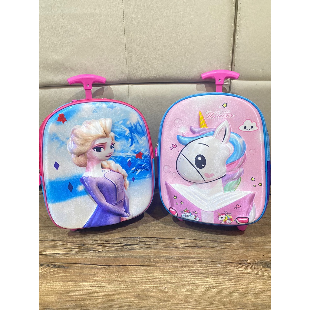 Troli TK-SD IMPORT Frozen Unicorn HelloKIity Little Pony Tas Karakter motif anak Perempuan Kado anak