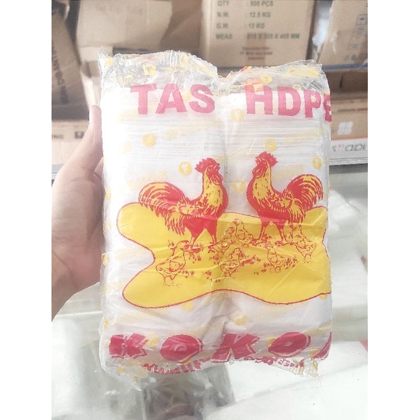 Kantong plastik Kresek Kokok Putih Kecil Kiloan