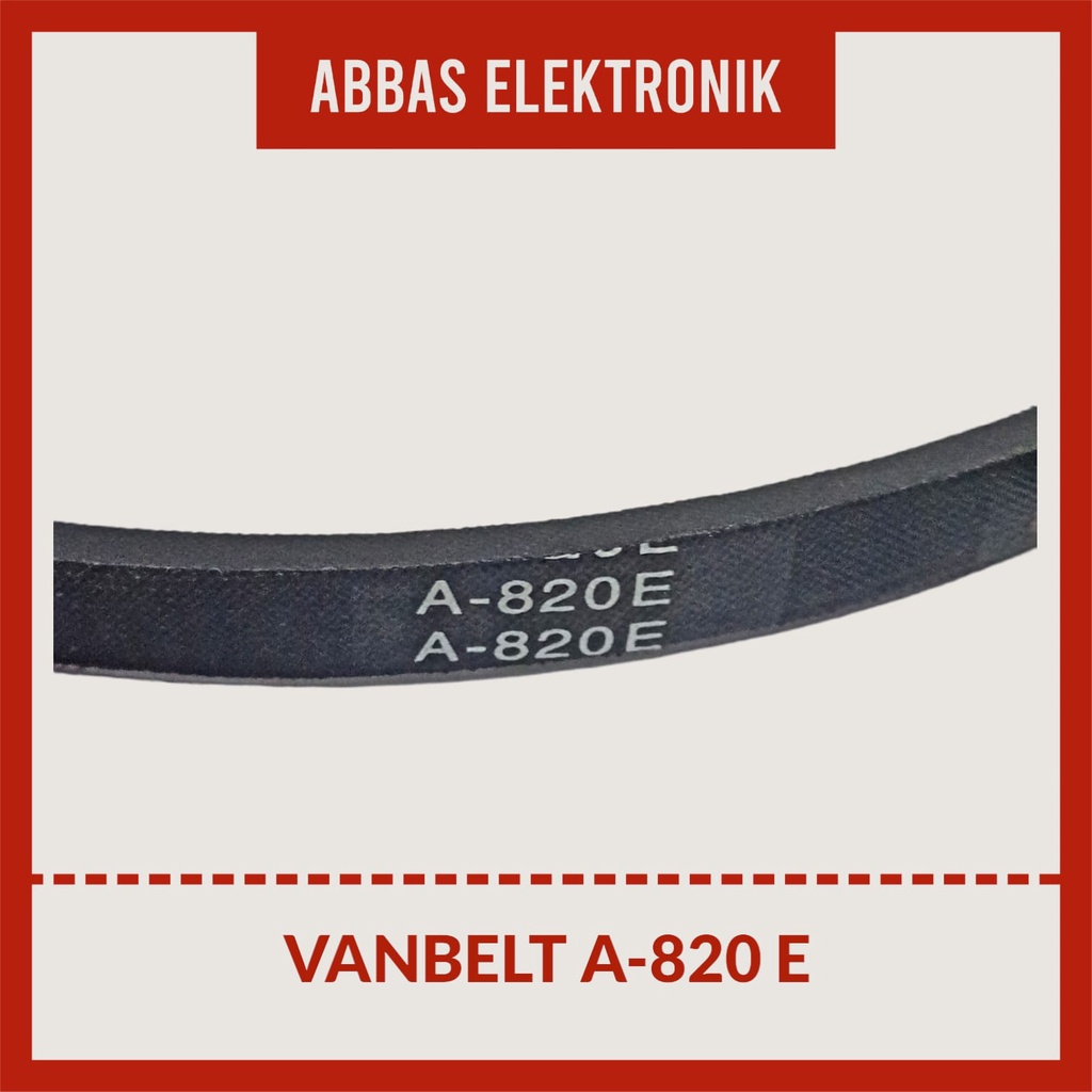 VANBELT A 820 E V-BELT A-820 E PENBEL MESIN CUCI  A820E