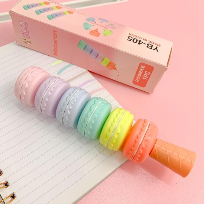 

STABILO MAKARON HIGHLIGHTER MACARONS 1 SET 6 SUSUN FREE KARDUS GRATIS