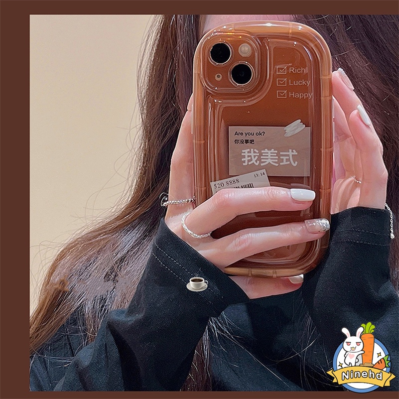 IPHONE Casing Kompatibel Untuk Iphone14 13 12 11 Pro Max X Xr Xs Max8 7 6 6s Plus Se2020Kafe Americano Phone Case Bening Soft Case Tebal Shockproof Pelindung Kamera Cover Pelindung