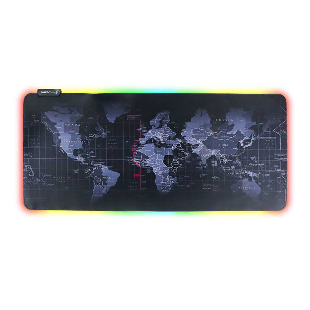 Gaming Mouse Pad XL Peta Dunia + LED RGB - GMS-WT5