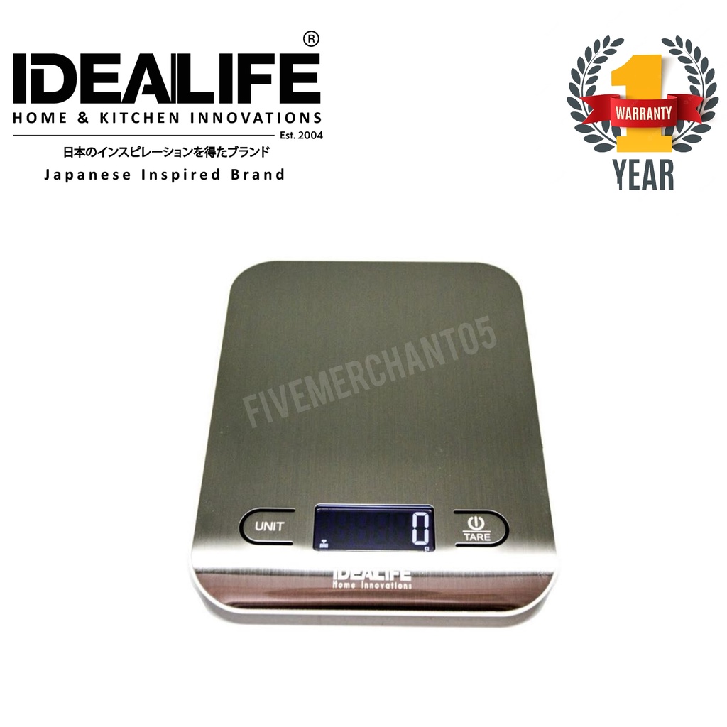 Timbangan Digital Idealife IL 211 SE 5kg Digital Scale 5 kg Kue IL211 Timbangan Dapur Timbangan Batre Garansi