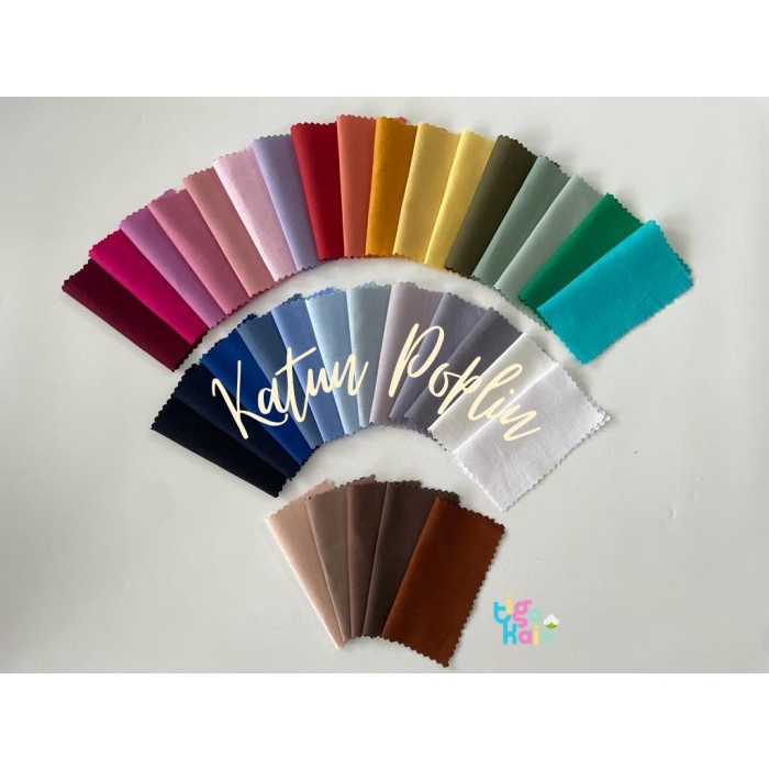 Kain 1 Meter Kain Katun Poplin / Popline / Katun Jepang