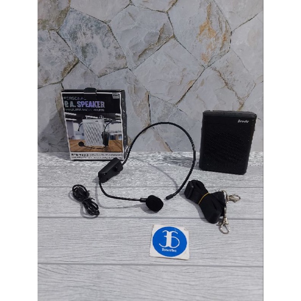 Speaker Wireless Microphone 3 Inch Speaker USB Bluetooth BTS 1383