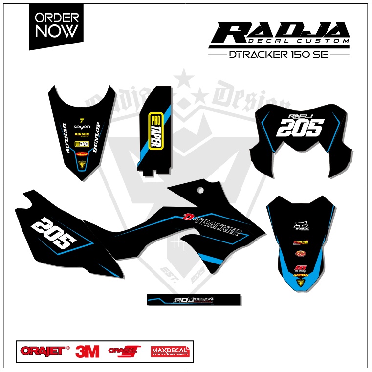 DECAL DTRACKER 150 FULLBODY (005) DEKAL STIKER DTRACKER SE 2016 2017 2018 2019 2020 2021 2022 2023 H