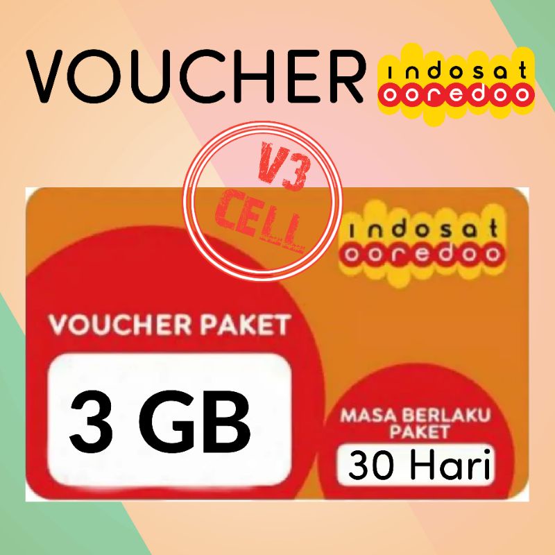 Voucher Indosat Freedom 3 GB 30 Hari