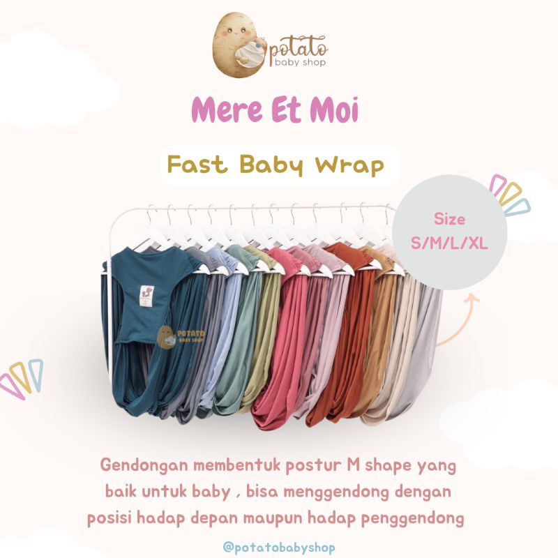 MERE ET MOI - Fast Baby Wrap - Gendongan Bayi Multifungsi
