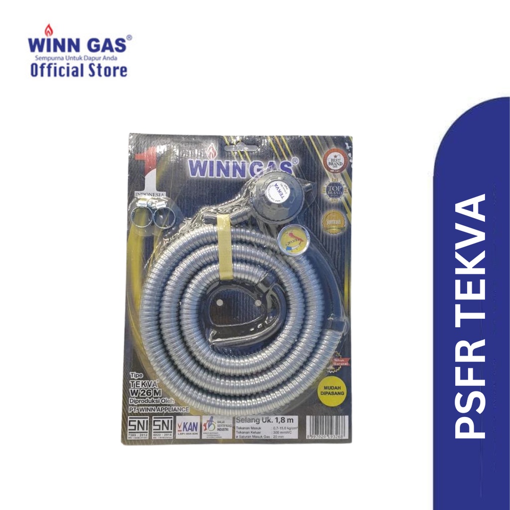 Winn Gas Paket Selang + Regulator Tekva