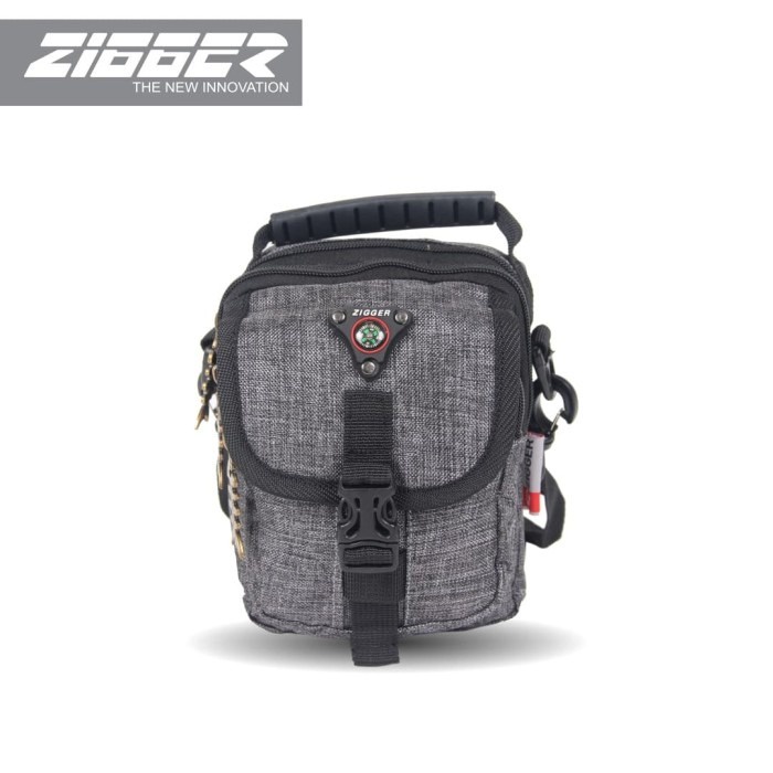 [KLIKTAS] Tas Slempang Pria 2 in 1 ZIGGER - ZG 27281B - Sling Bag Gaul