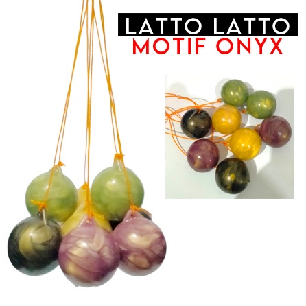 Mainan Lato Latto BESAR MOTIF ONYX 4CM Etek  Tok Tik Tek Nok