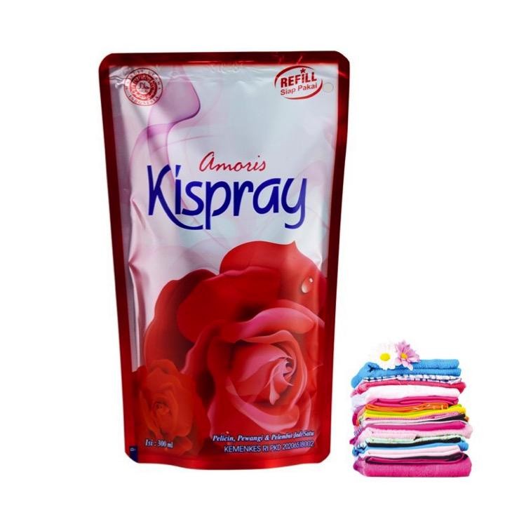 Kispray Refill Pouch 280ml, Pelicin Pewangi &amp; Pelembut Pakaian