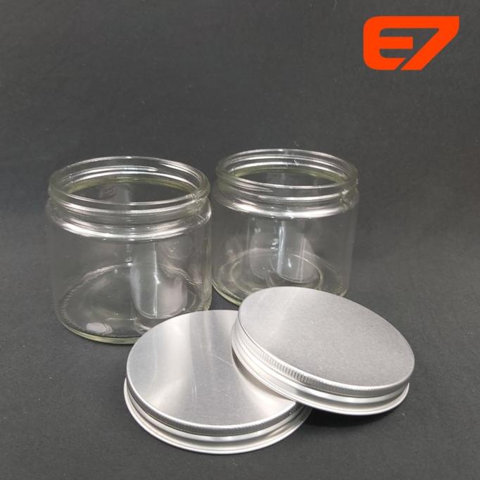 JAR KACA BELING BOTOL KACA TOPLES MINI TUTUP ALUMINIUM 400ML (20PCS) GRT546545T