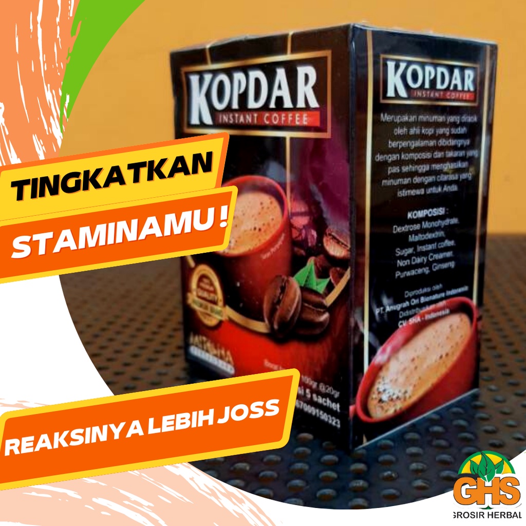 

Kopi Kopdar Instant Coffe Kopi Stamina Pria - 5 Sacshet KOPI KOPDAR RASA KOPI BORNEO - OBAT KUAT (GRATIS PACKING BUBBLE)