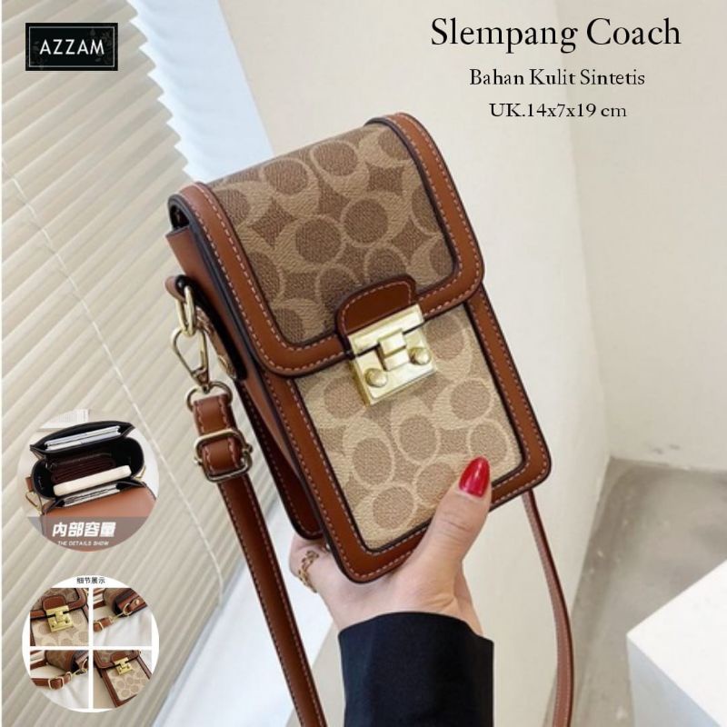 Tas Selempang Coach Mini by Azzam  Best Seller