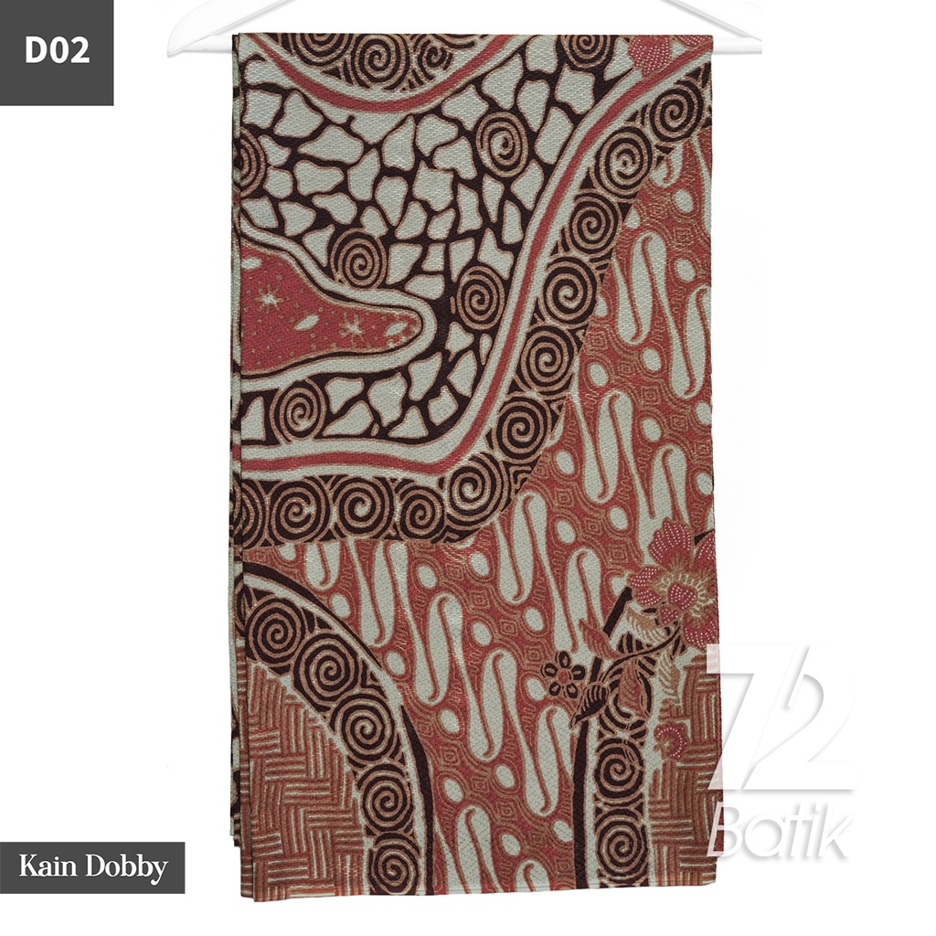 KAIN BATIK PREMIUM Dobby Motif Parang Roll Hitam Merah 722777 Cap 72 Jarik Jarit Samping Kebat Panjang Batik Dobby Modern Premium Bahan Seragam Batik Pernikahan Kantor Keluarga Murah Kamen Jadi Batik Bali Lembaran