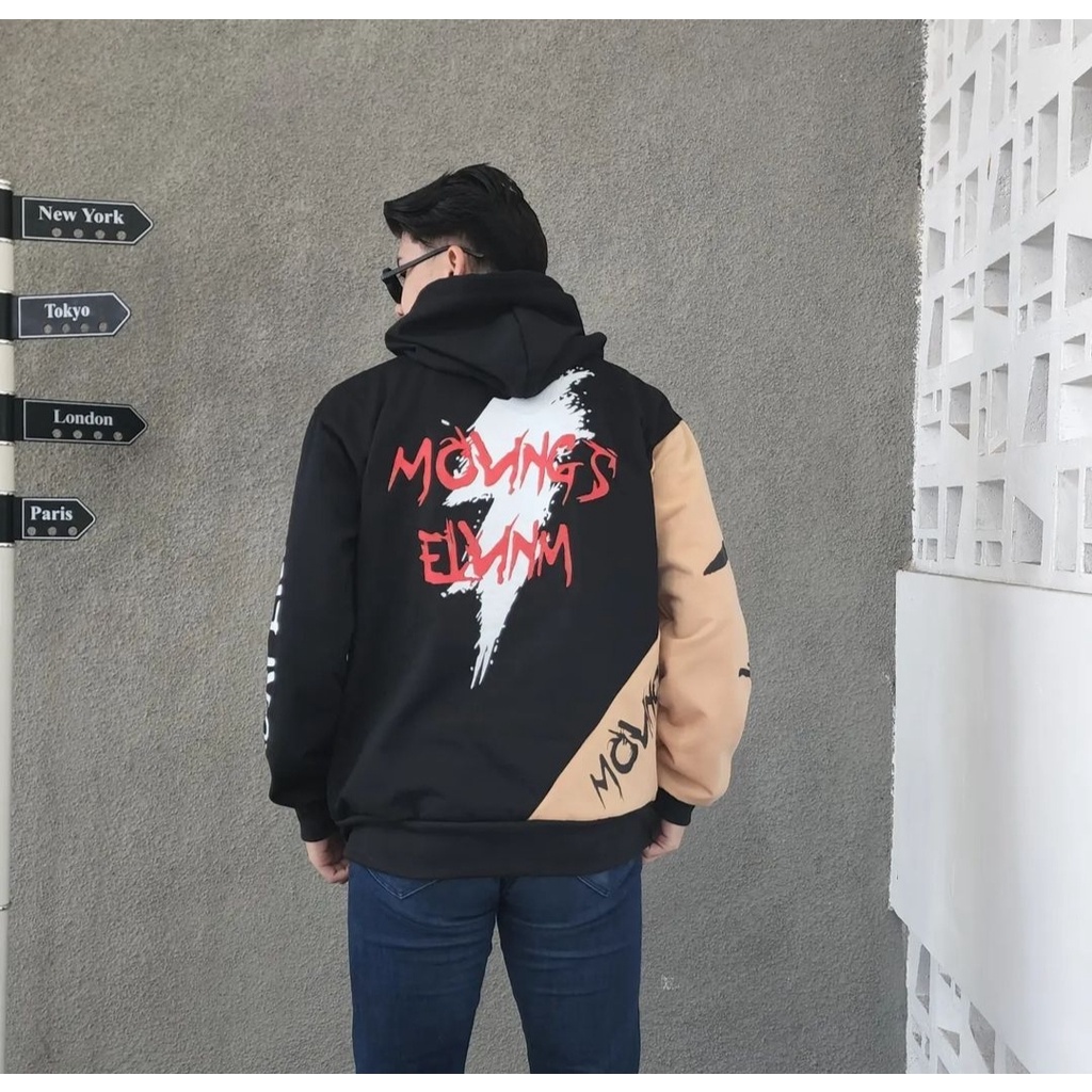 Hoodie Pria Wanita ROAFEND Jacket Sweater Style Korean Kekinian Outfit Masa Kini