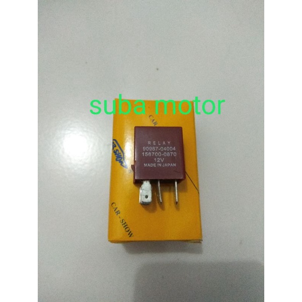 RELAY 90987-04004 156700-1700 CARSHOW KAKI5 12VOLT RELAY TOYOTA ELF