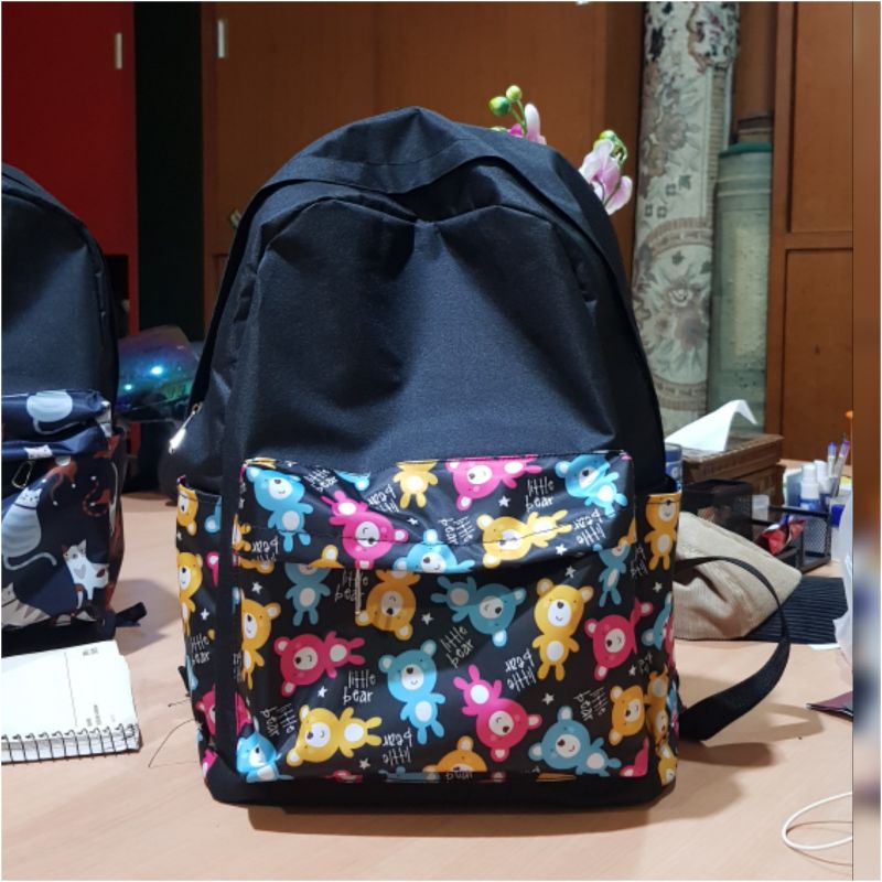 Tas sekolah SD SMP SMA Ransel Kantong Motif polofelix