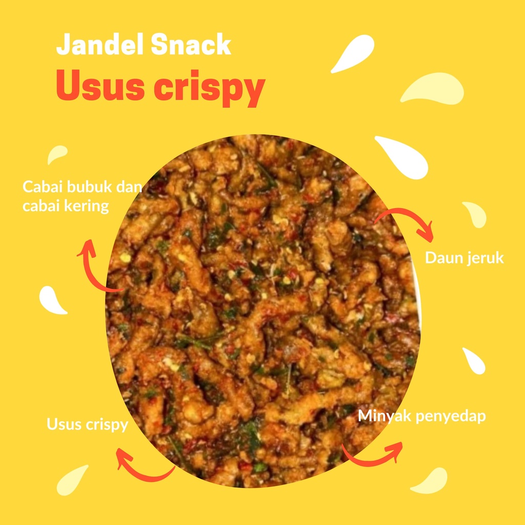 

[50gr] usus crispy keripik usus 50 gram