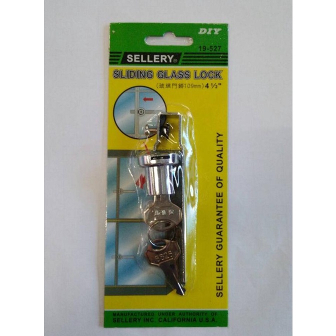 kunci etalase kaca sellery