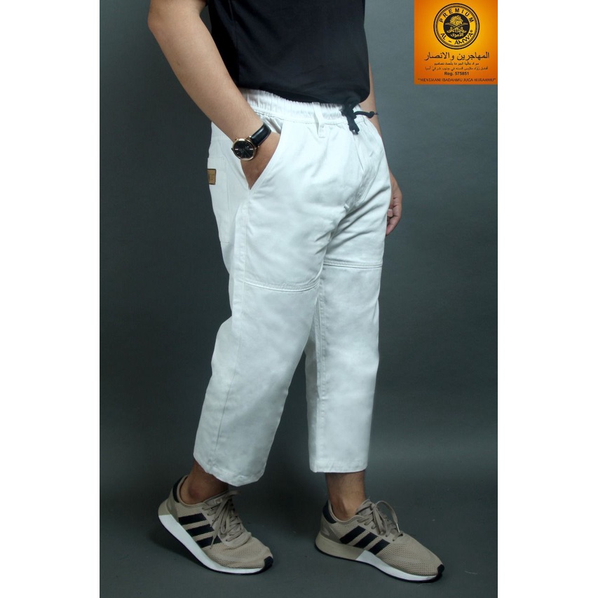 Sirwal Zuhair KT White Series by Al Amwa Premium - Celana Putih - Sirwal Putih - Ankle Pants - Sirwa