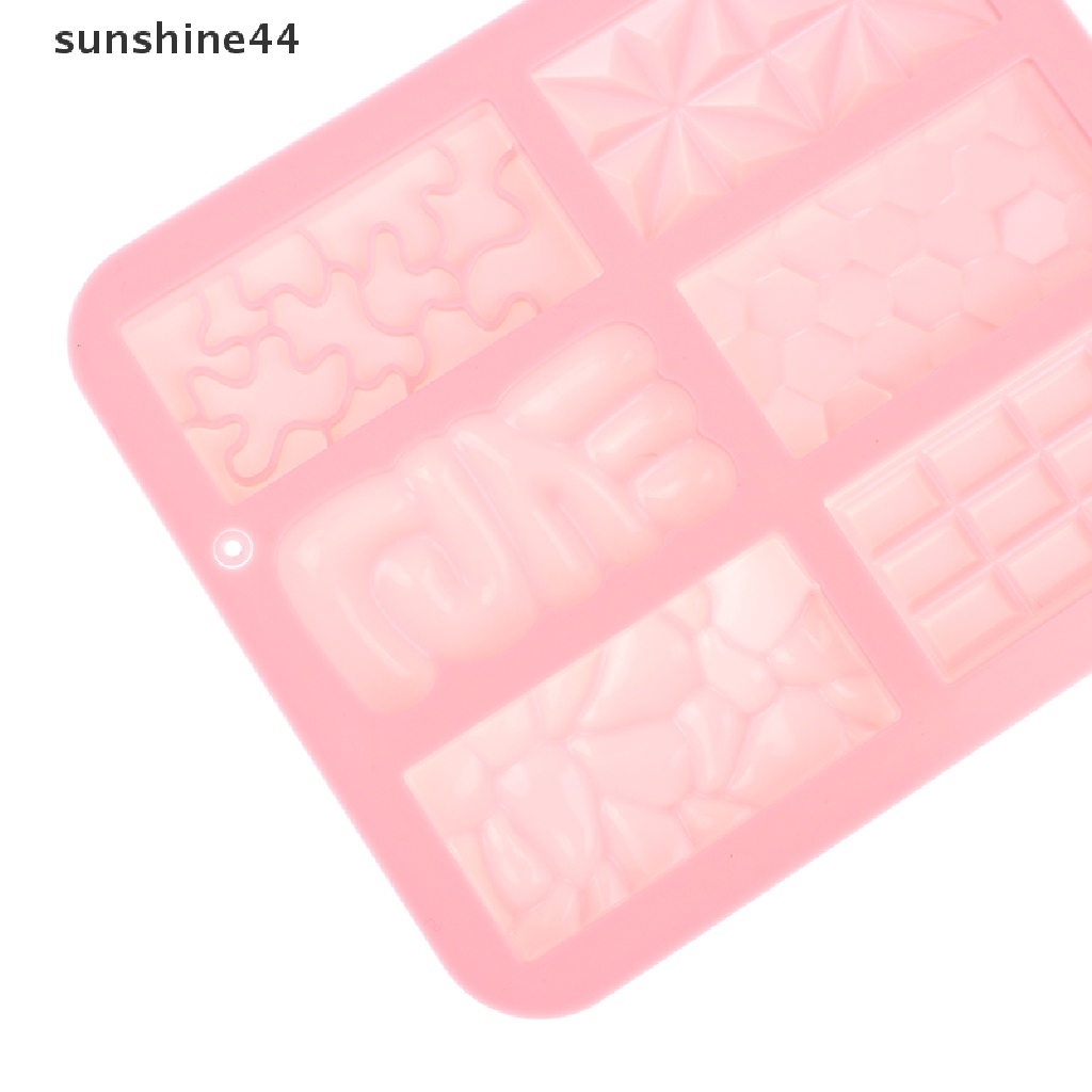 Sunshine 1Pc Cetakan Coklat Silikon 6rongga Fondant Cake Mold Alat Baking Dapur.