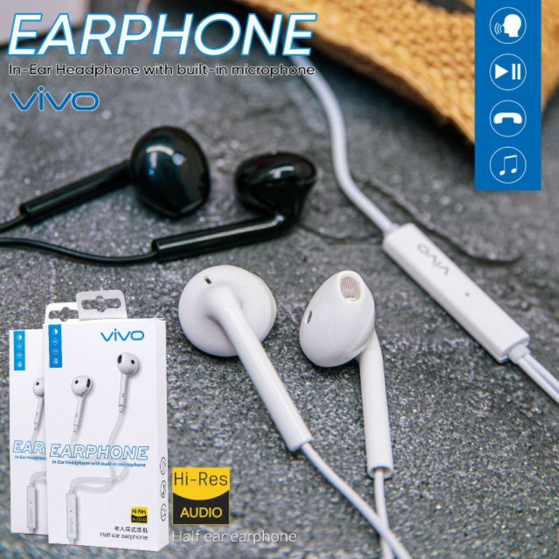 Headset Vivo ORI  XB80 / Earphone Extras Bass + Packing