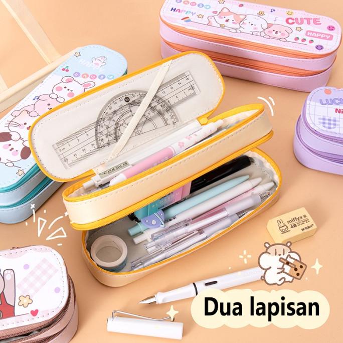 

KOTAK PENSIL 2 SUSUN MOTIF LUCU / TEMPAT PULPEN 2 SUSUN