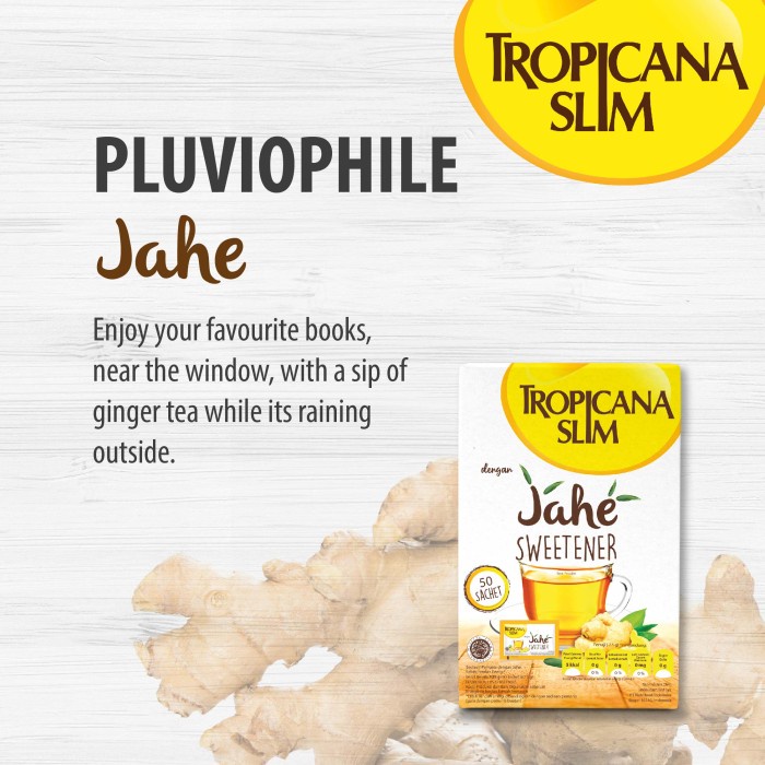 

Tropicana Slim Sweetener Jahe (50 Sch) - Pengganti Gula