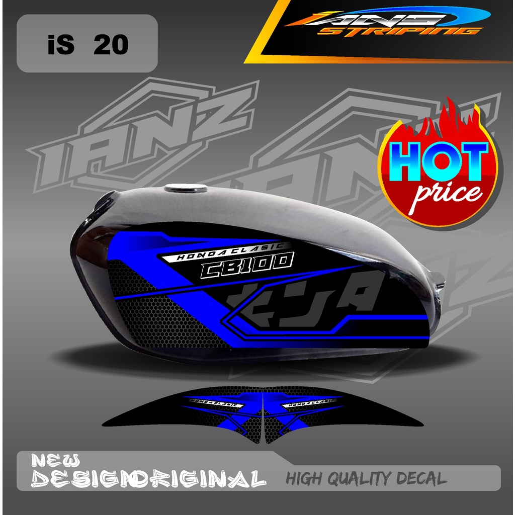 DECAL STRIPING LIST TANGKI CB100 HOLOGRAM / NON HOLOGRAM IS20