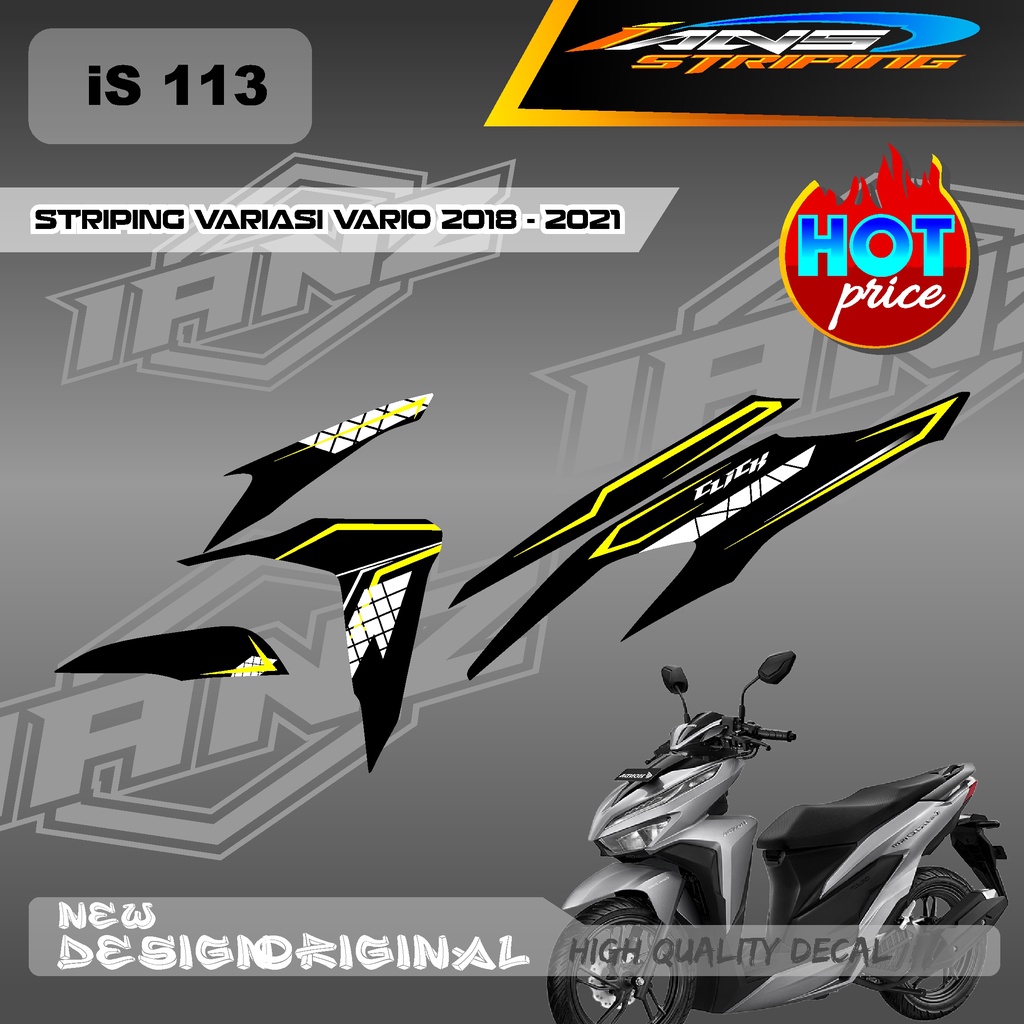 DECAL STRIPING VARIO Led Vario 150 MOTIF GRAFIK RACING BAHAN HOLOGRAM / NON HOLOGRAM IS113