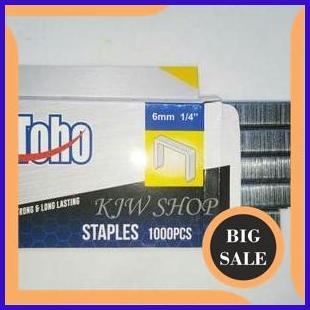 

limited stock Isi Staples 6mm 1-4INCH TOHO Gun Tracker Refill Staple isi 1000pcs Stapler Tembak 6 m