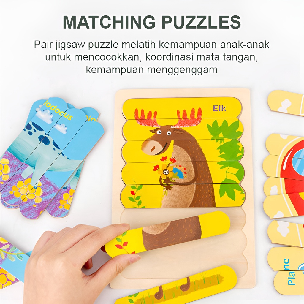 Double Slide Ice | Mainan Puzzle Edukasi Anak Kayu | Mainan Terbaru 2023 | Hadiah Ulang Tahun Anak Perempuan 2-3-4-5-6 Tahun