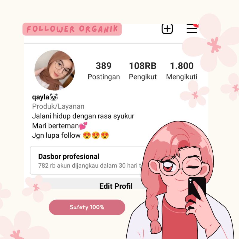 Jual Akun Instagram 100k+ Folls / Follower Instagram