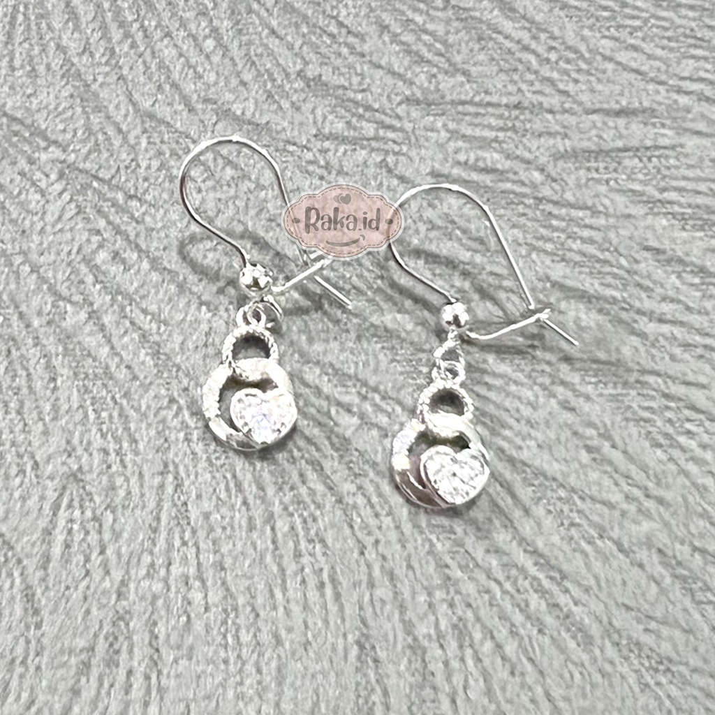 Anting Wanita Dewasa Anting Korean Style Anting Clip Kait Motif Love Ring 1230