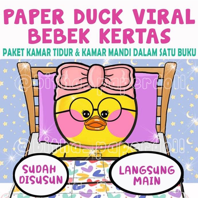 Mainan anak bebek kertas Paper duck viral