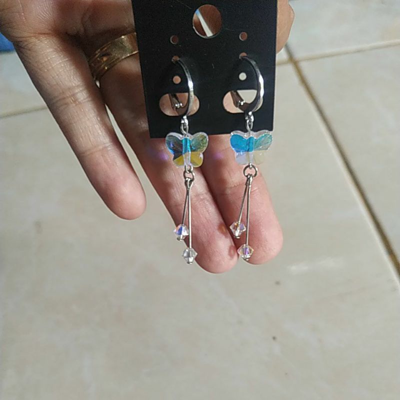 anting swarovski, anting anti karat