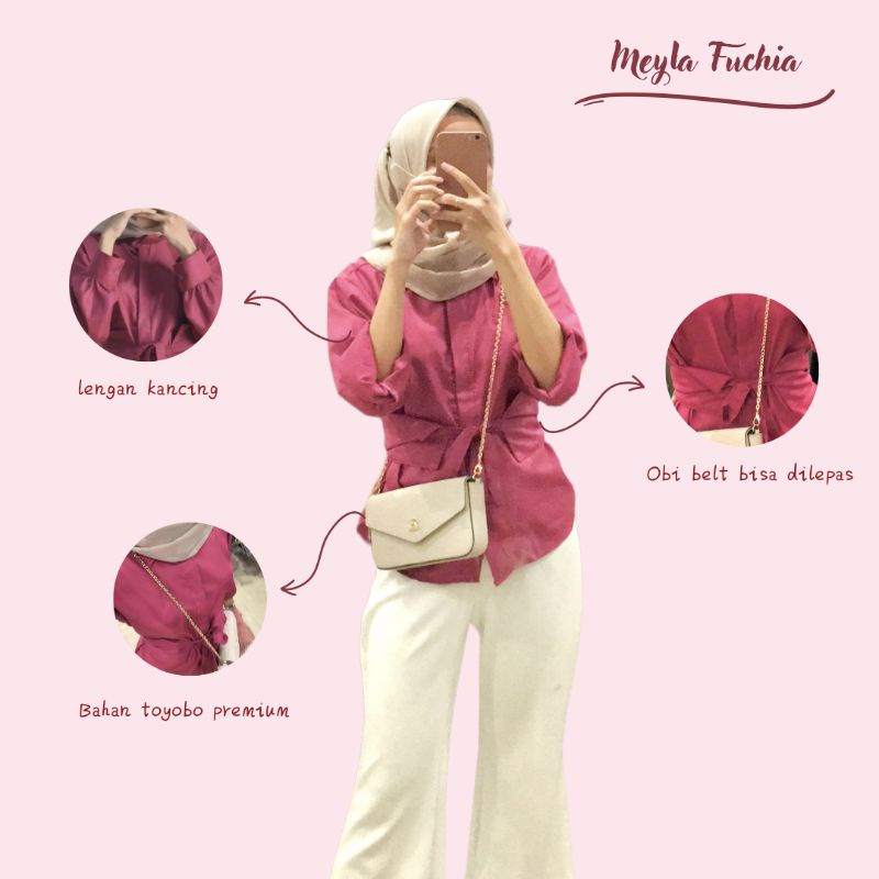 MEYLA OBI BELT BY HALONAA /KEMEJA FREE OBI BELT / KEMEJA WANITA