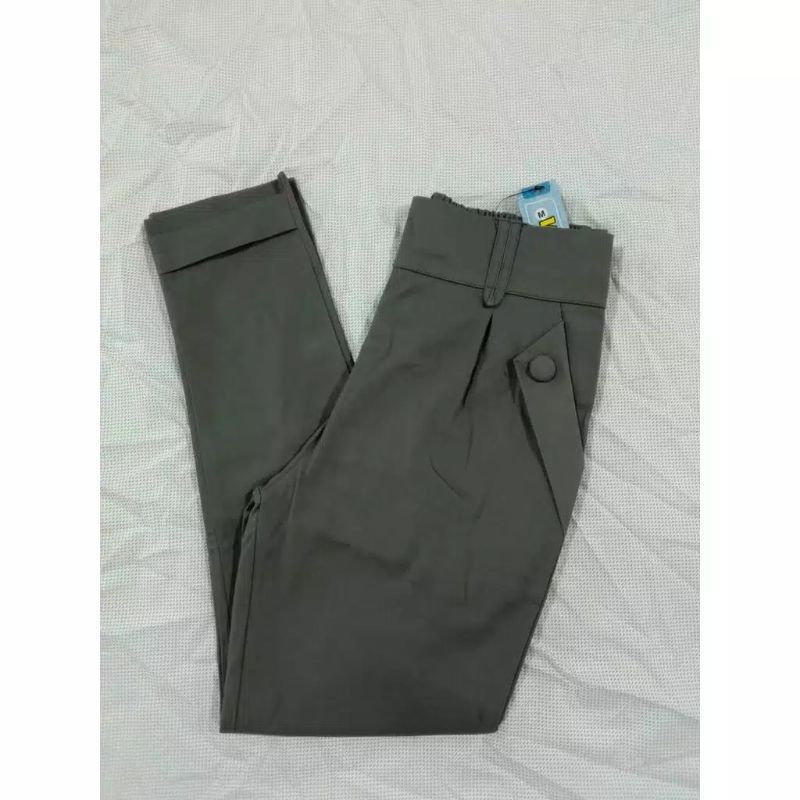 CELANA PANJANG WANITA KANTOR BAHAN KATUN TWILL COMBED PREMIUM//BAGGYPANTS WANITA TWILL PREMIUM