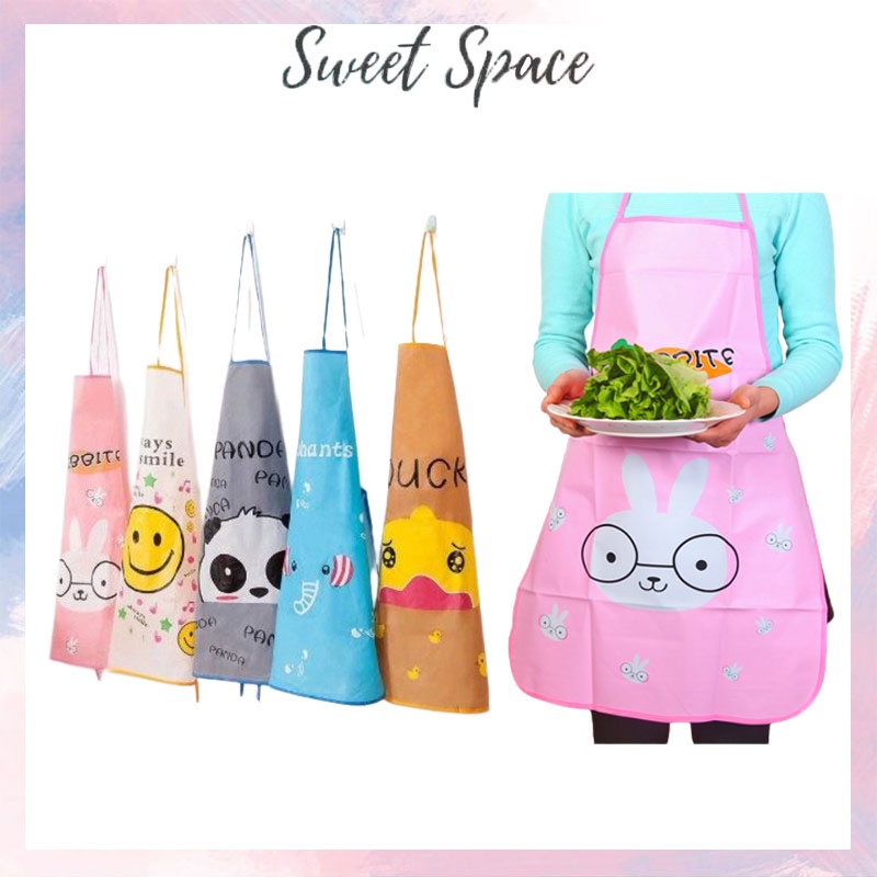 CELEMEK DAPUR WATERPROOF KARAKTER LUCU [SWEETSPACE]