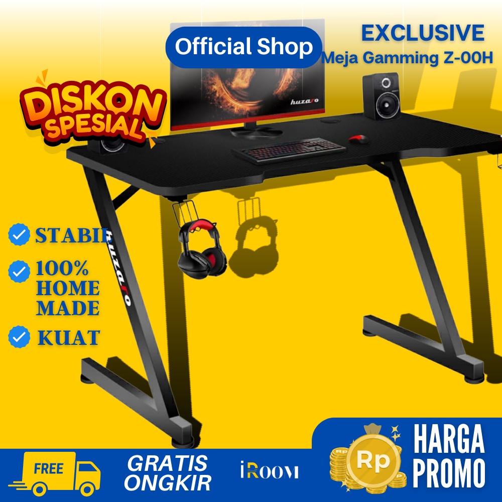 Meja Gaming Komputer PC Minimalis Meja Live Streaming Youtuber Game Gamers Gamer Meja Belajar Meja K