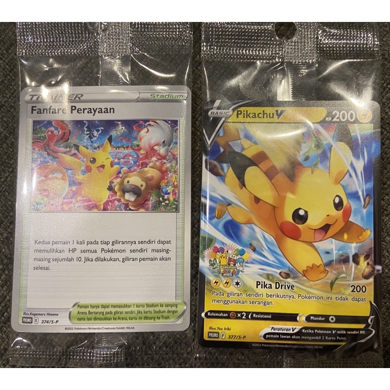 Paket Original Kartu Pokemon Pikachu Original Segel