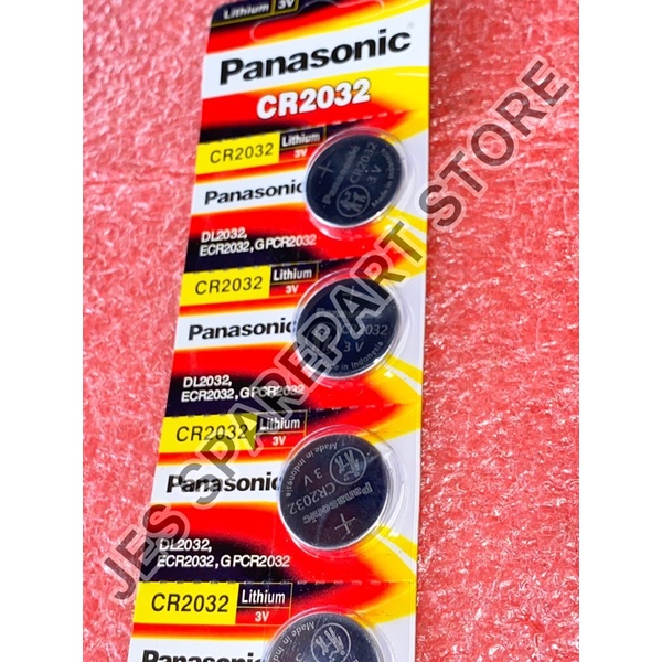 Baterai Panasonic CR2032 Original /CR 2032 Lithium Battery 3V / Batrai Panasonic CR2032 3 Volt