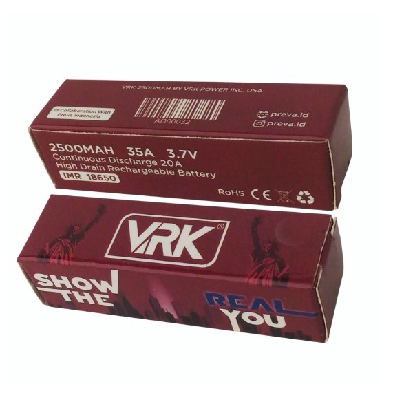 BATERAI VRK RED 2500 MAH