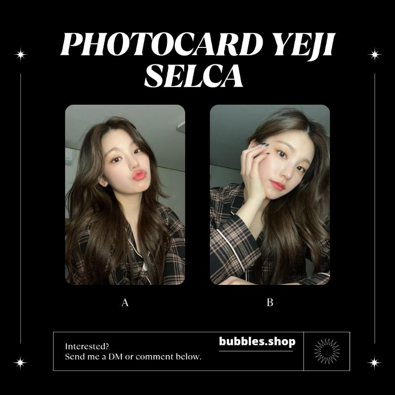 PHOTOCARD UNOFFICIAL YEJI ITZY SELCA