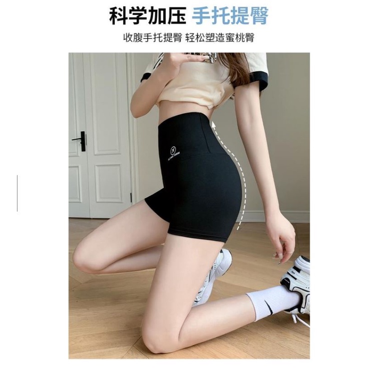 CELANA SPORT SHORT HOT PANTS MINI DALEMAN BAWAHAN WANITA / PAKAIAN OLAHRAGA WANITA HIGH WAIST BOXER KORSET