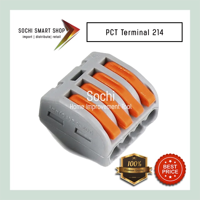 PCT Terminal 214 - Sambungan Kabel Listrik 4 Pin