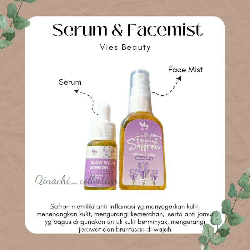 Glow Serum Saffron Face Mist By Vies Glowing Original