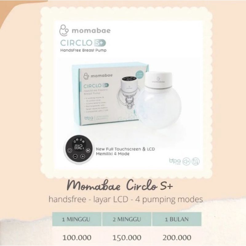 Sewa Pompa Asi Momabae Circlo S+
